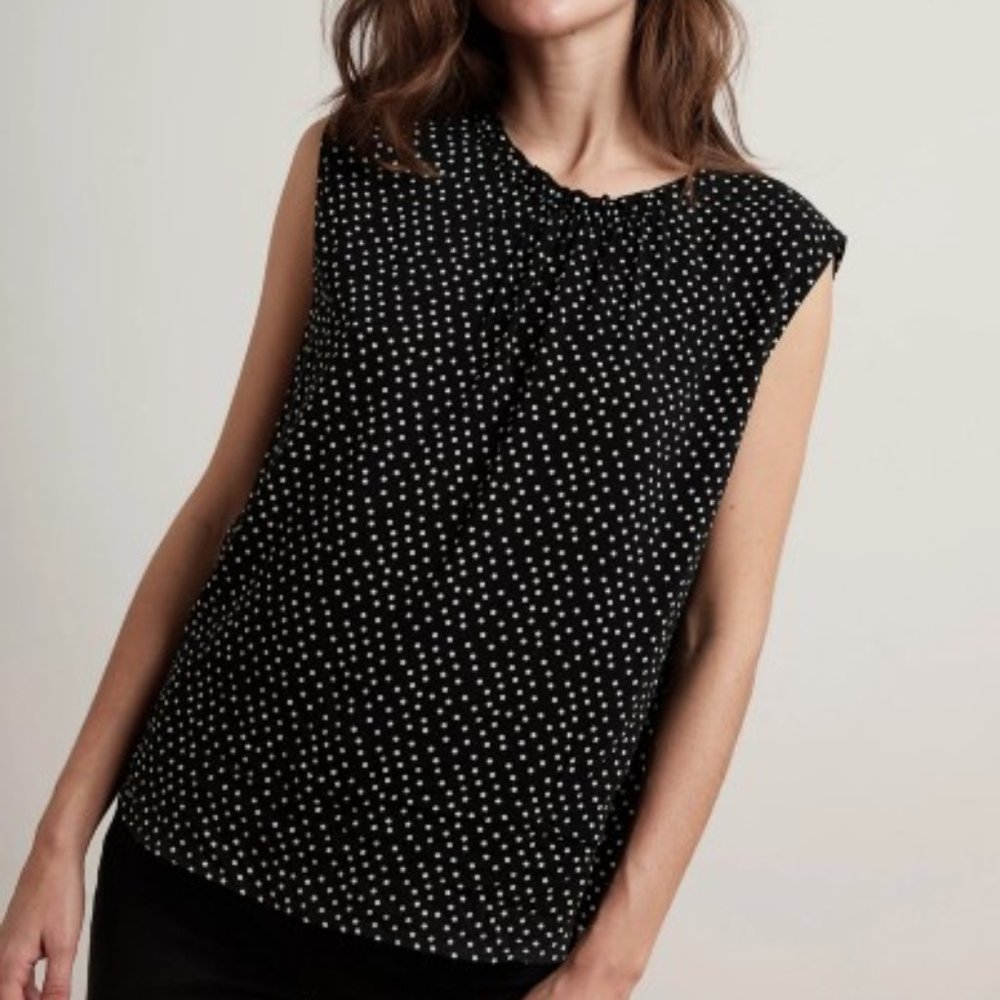 Velvet Graham & Spencer Casey Polka Dot Blouse M